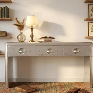 Aviator Console Table Industrial Style, Stylish Living Home Deco